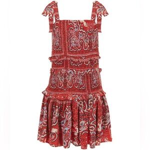 Chelsea & Violet Red Paisley Kids Dress